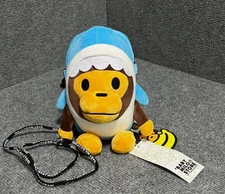 NWT A Bathing Ape BAPE Baby Milo Shark Shoulder Bag Blue Mobile Pouch Crossbody