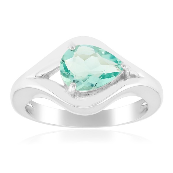 Schicker Braldu Fluorit Silber Ring-image