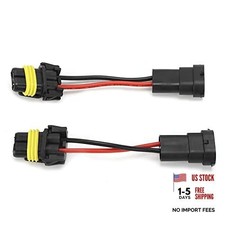 H11 to 9005/9006 Headlight Wiring Harness Fog Light Adapter Universal 12V 24V