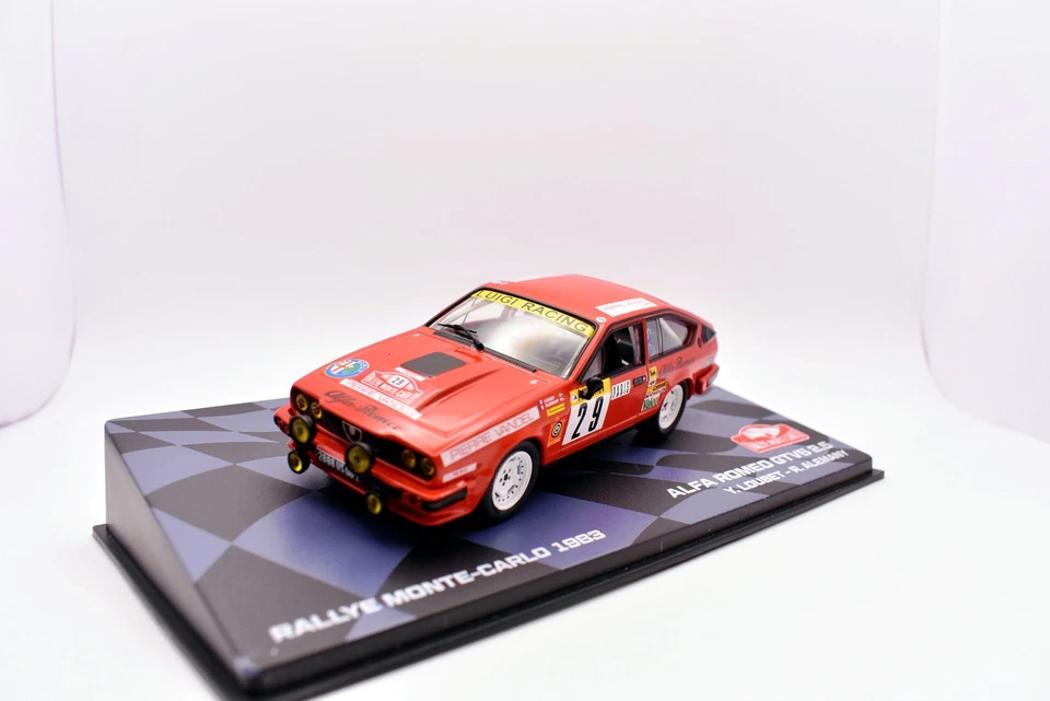 modellino auto rally scala 1:43 alfa romeo gtv6 collezione modellismo diecast - Immagine 3 di 4