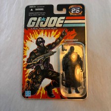 G.I. Joe 25th Anniversary Snake Eyes Figure Commando Action Figure 2007 Hasbro