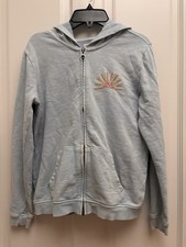 Gymboree Girls Full-zip 100 Cotton Beachy Faded Blue Hoodie XL 14