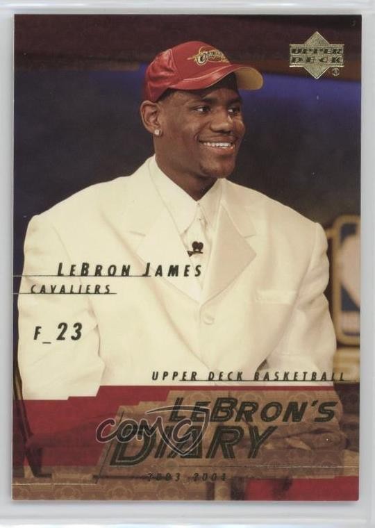 2003-04 Upper Deck Lebron's Diary LeBron James #LJ5 Rookie RC 1d0x