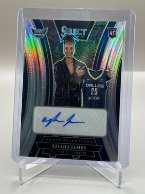 Aziaha James 2025 Panini Select WNBA #DSS-AJ Rookie Draft Selections Signatures