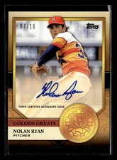 2012 Topps Nolan Ryan Golden Greats Nolan Ryan Autograph /10 #GGA-NR2 ZZ6754
