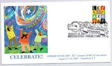 #4196 CELEBRATE! AMERICAN FIRST DAY COVER SOCIETY AFDCS AMERICOVER 8/18/2007