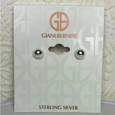Giani Bernini Silver Ball Stud Earrings