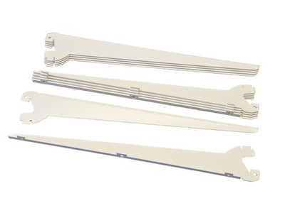 NEU 5x Winkelkonsolen Paar T47cm cremeweiß Konsolen für Eden Tegometall ITAB*