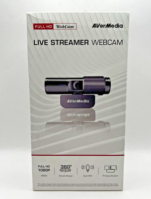AVer Media Webcam Full HD Live Streamer 1080p PW313 Brand New / Factory Sealed