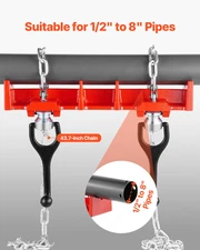 Pipe Welding Vise, Heavy-Duty Cast Iron Welding Vise for a Variety of Pipes