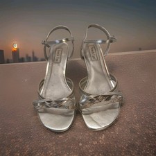 Touch Ups MELANIE Silver 9.5W 1-3/4" Wedding Heel Sole  Heel Made Non-Slip