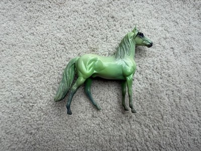Retired Breyer Peter Stone Horse Chips Jade Morgan First Edition Green Decorator