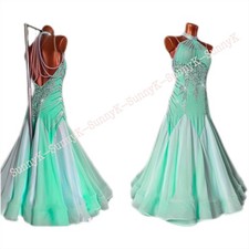 Handmade Dance Dress/Standard Ballroom Competition smooth Waltz Tango Costume
