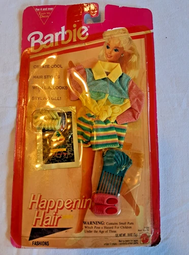 1993 Barbie Happening Hair Fashion Set 1132 Mattel Vintage 90s Sealed LA Looks