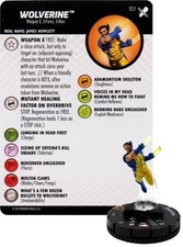 Card Only HeroClix Wolverine - 101 Wolverine vs Cyclops X-Men Regenesis Marvel