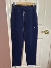 Figs High Waisted Yola Skinny Scrub Pants Womens Small PO 3181 Navy