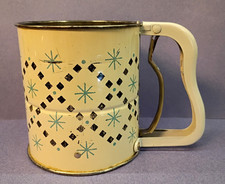 Vintage MCM Androck Made In USA Atomic Starburst Flour Sifter 1950's 1960's
