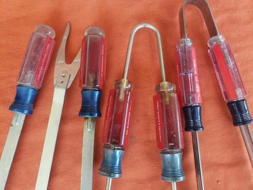 5pcs Vintage Craftsman BBQ Grilling Kitchen Utensil Set Spatula Tongs Fork - Picture 3 of 4