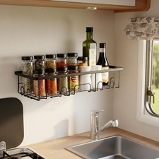 RV Spice Ra, Adhesive Wall-Mounted Stora Shelf, Space-Saving Organiser