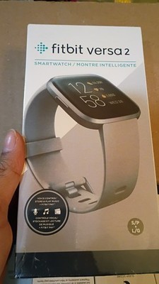 Fitbit Versa 2 Smartwatch Stone/Mist Grey   Health & Fitness Tracker   NEW SEAL