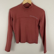 Eckhaus Latta Womens L Lapped Baby Turtlneck T Long Sleeve