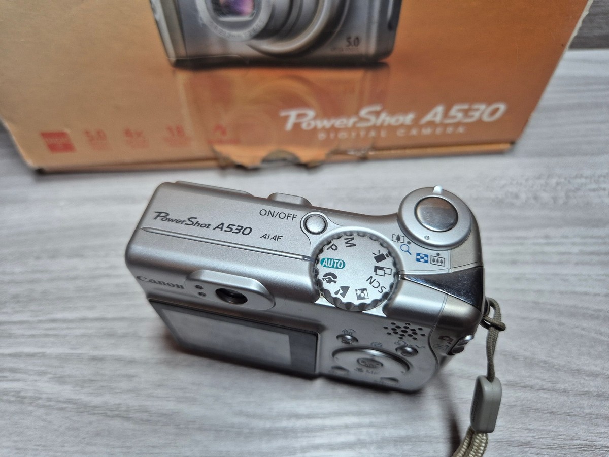 Canon Powershot A530 シルバーオールド　コンデジ Canon PowerShot A530 5.0MP Digital Camera - Silver for sale online