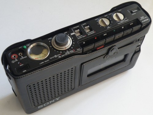 1984 SONY TCM-5000EV PROFESSIONAL MONO CASSETTE RECORDER +CASE WORKING PERFECTLY
