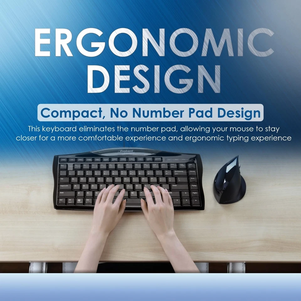 Wired Compact Keyboard – Compact Keyboard, Portable Wired Keyboard – No Numer... - Image 3 of 4