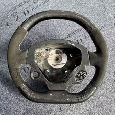 Alcantara Leather Carbon Fiber Steering Wheel Fit For Ferrari F430 2005-2009