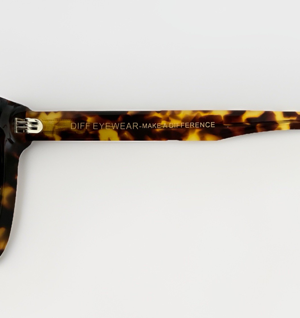 DIFF Carson Polarized Brown Tortoise Shell Square… - image 5