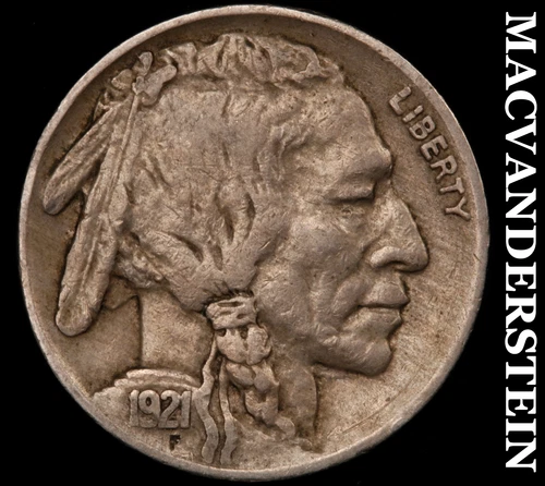 1921 Buffalo Nickel-Extra Fine Semi Key Better Date No Reserve #i1100