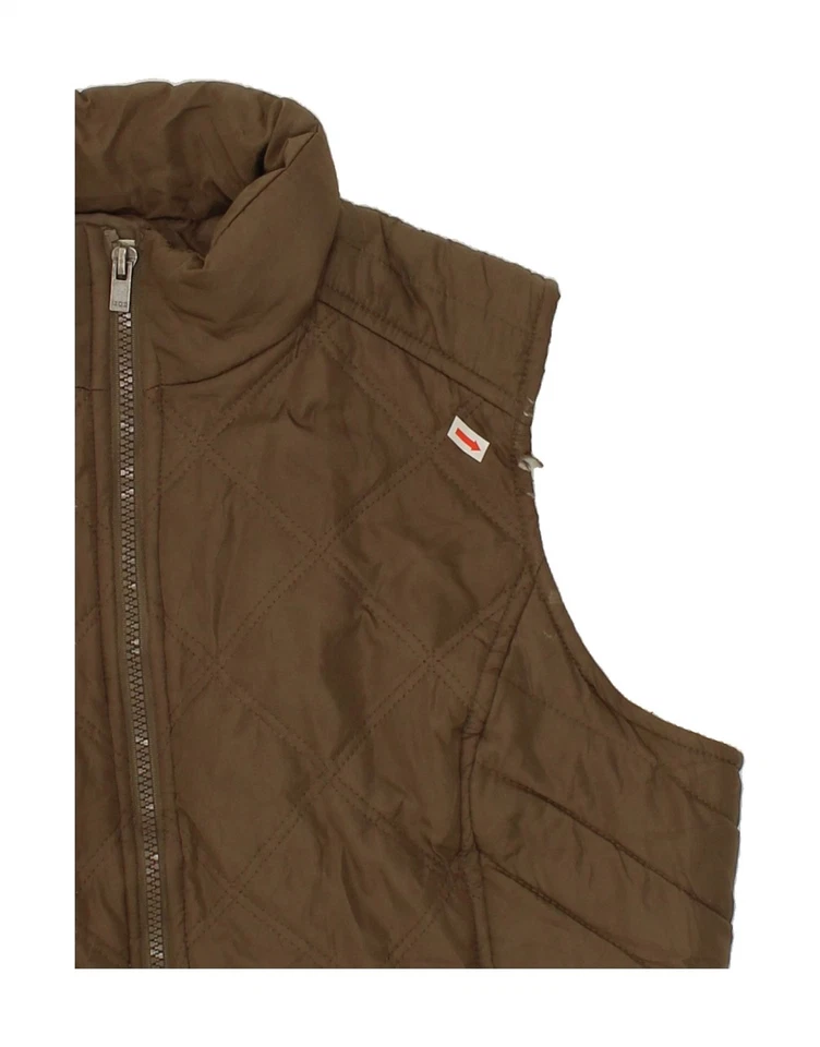 IZOD Womens Padded Gilet UK 16 Large Brown Polyester AP12 - Image 3 of 4