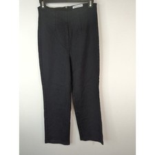 Reformation Black High Rise Straight Leg Trousers Back Zip Women's Sz. 6