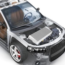 Aluminum Intercooler 31x12x4 Inch Universal Turbo Intercooler Replacement Aluminum Intercooler 31x12x4 Inch Universal Turbo Intercooler Replacement