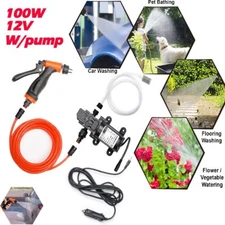12V Sprayer Gun 160PSI Electric Car High Pressure Washer Hose Water Pump Kit