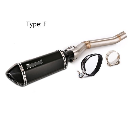 For Benelli Leoncino 500 Long Exhaust Link Pipe Modified 51mm Muffler Silencers - Picture 10 of 11