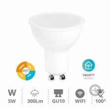 Bombilla GU10 inteligente Led Wifi 5w Intesidad+color Regulable 2700-6500k Smart