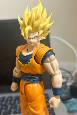 custom DRAGON BALL Z SHF legenary Super Saiyan son goku ssj2 head（No body) hoom