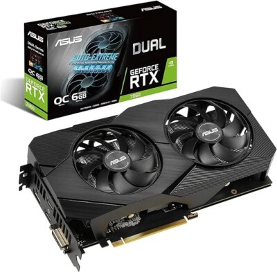 ASUS Dual GeForce RTX 2060 EVO OC Edition 6GB GDDR6 Graphics Card