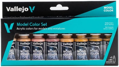 - Model Color Face & Skin Tones Set | Modeling Acrylic Paints | 8 bottles x 18 m