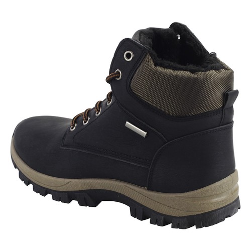 Herren Stiefel Warm gefütterte Winterboots Männer Winterschuhe Schwarz 70777 - Bild 3 von 4