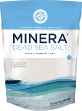 Minera Dead Sea Salt, 100 Pure  Natural, 2 Lbs. Fine Grain 0-1.7 Mm Bulk Bag