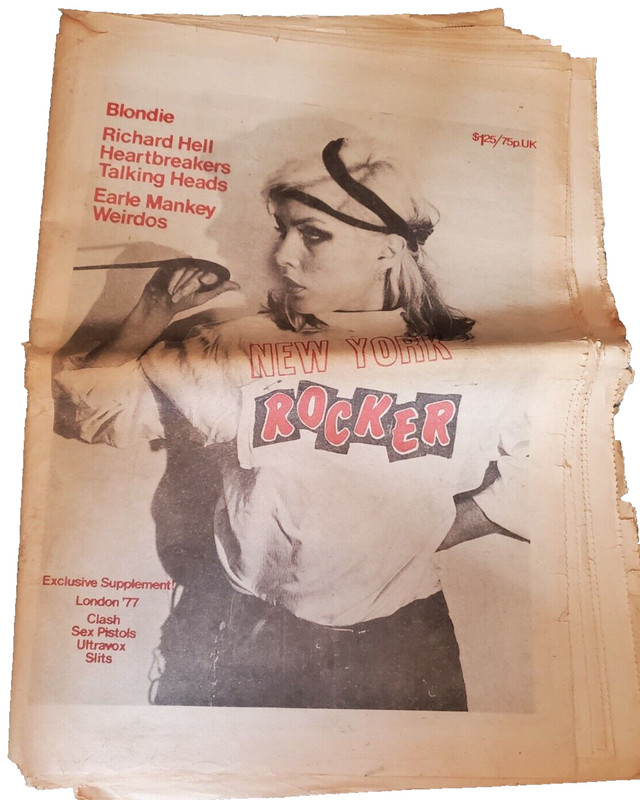 New York Rocker Blondie Debbie Harry Clash Talking Heads Punk CBGBs Slits 1977