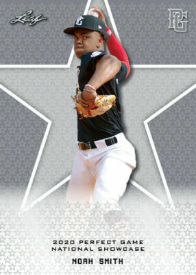 NOAH SMITH 2020 ''1ST EVER PRINTED'' LEAF PERFECT GAME ROOKIE CARD #81! MINT! 