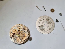 watch movement Chronograph Landeron cal. 248  incl dial and hands set