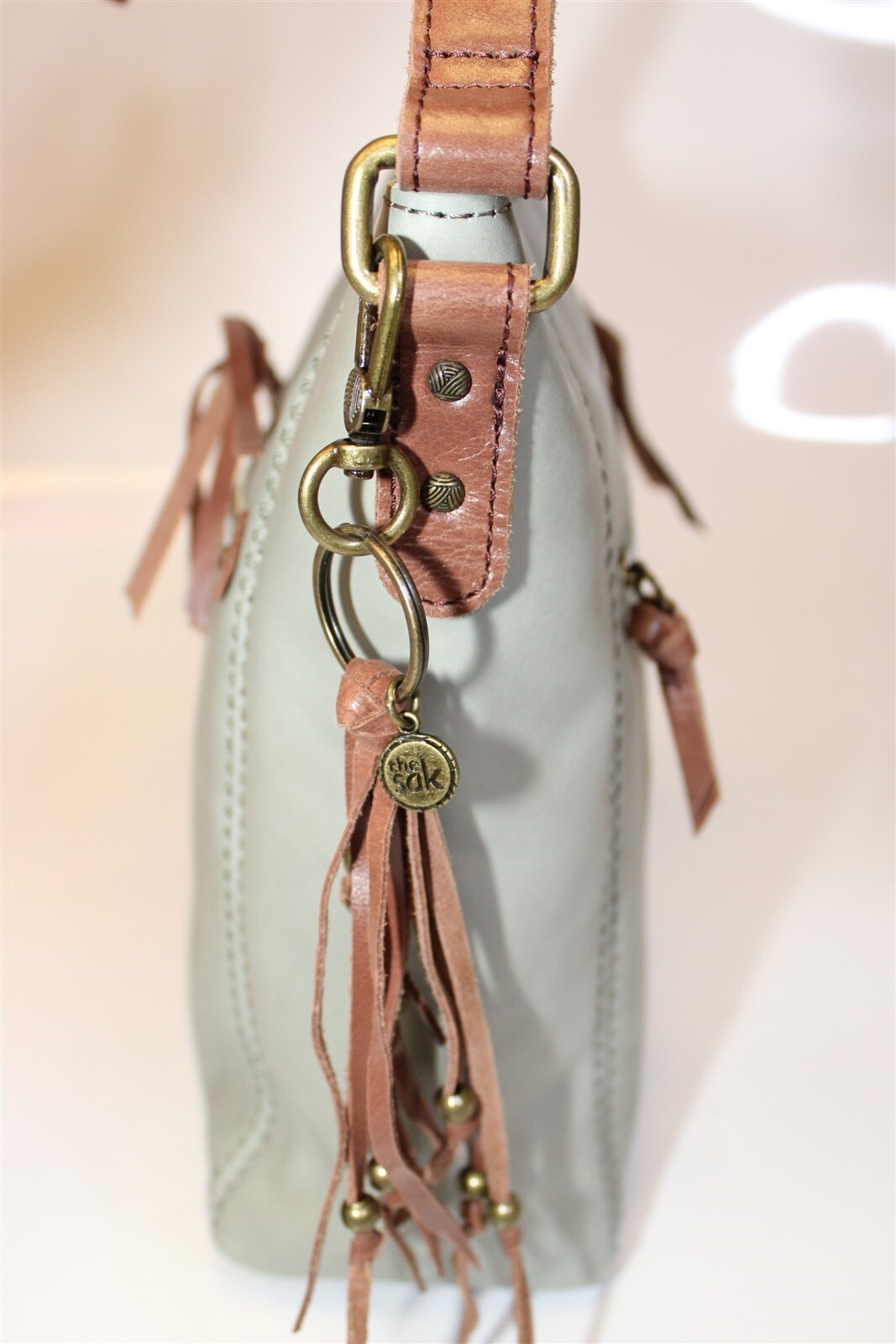 The Sak Ashland Leather Crossbody NWD Meadow Green Small Shoulder Purse