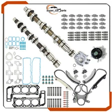 Camshaft Lifters Rocker Arms Kit with Timing Chain for 05-12 Dodge Jeep Ram 3.7L