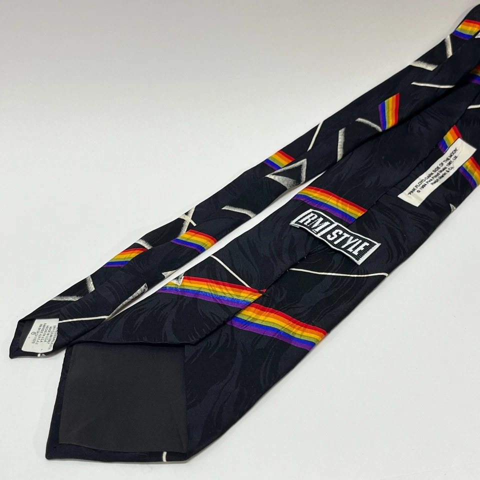 Corbata de cuello vintage 1994 Pink Floyd para hombre - lado oscuro de la luna Ralph Marlin ancha Foto 4 de 4