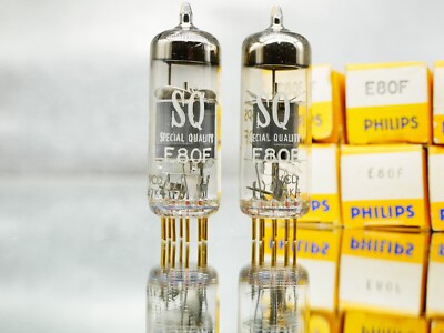 1x Philips Miniwatt SQ E80F/6084 O-Getter Gold Pin Holland NEW in Box 100%