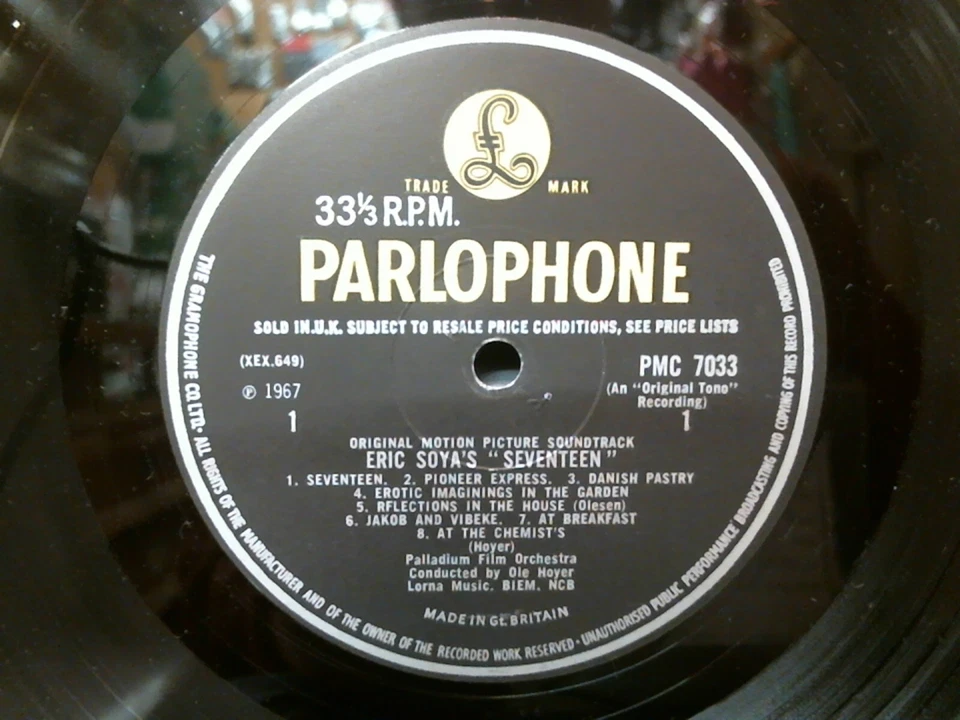 SEVENTEEN Original Soundtrack LP Eric Soya 1967 Near-Mint! Foto 4 de 4